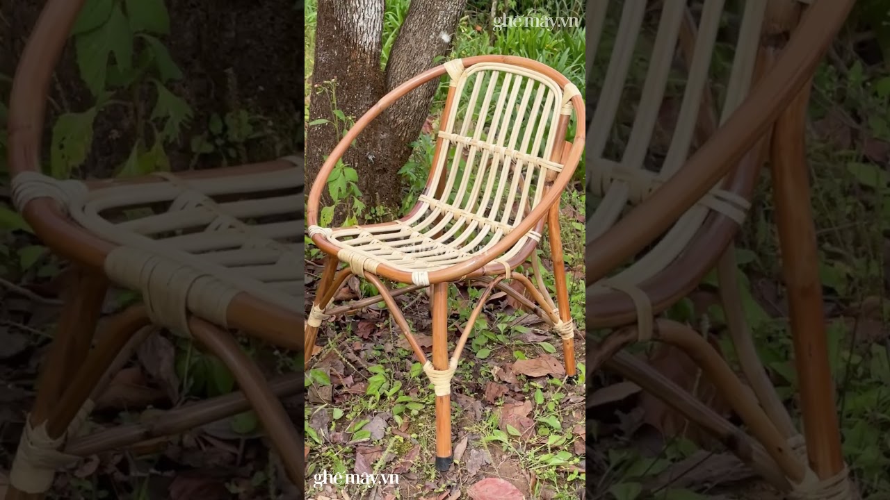 Ghế mây sò bầu cafe