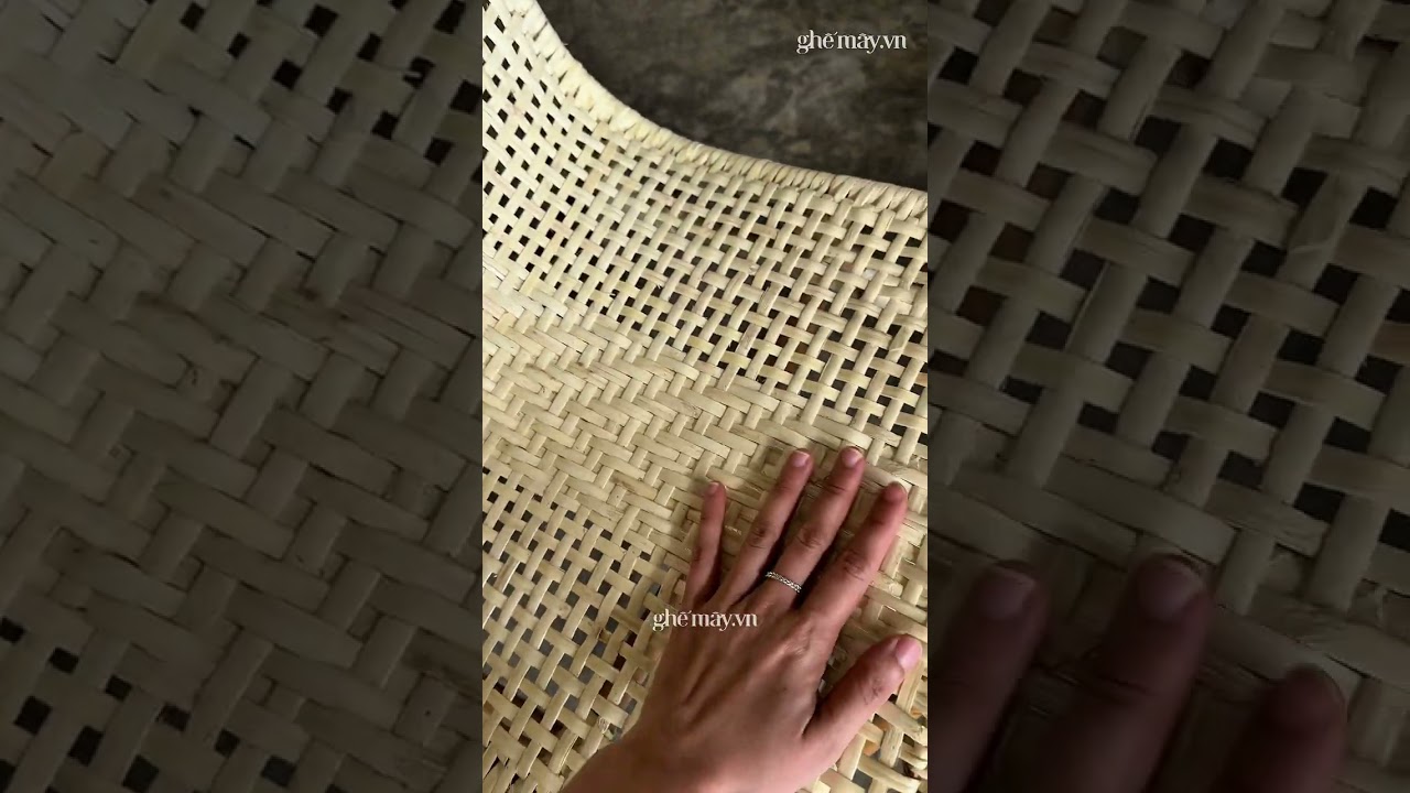 Set 4 ghế mây sò mặt đan kín ngồi êm ái