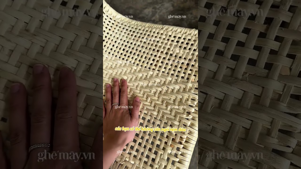 Ghế mây sò đan trắng