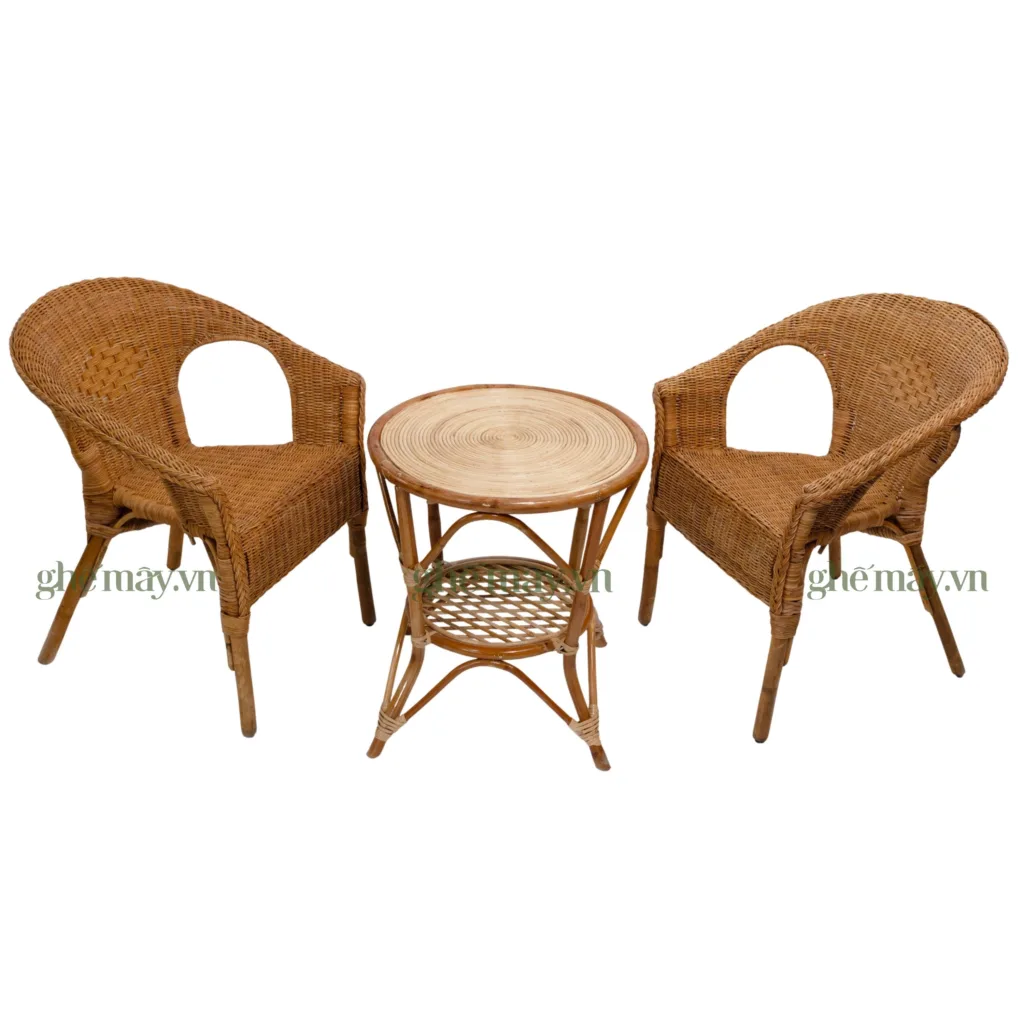 bộ bàn ghế mây ikea